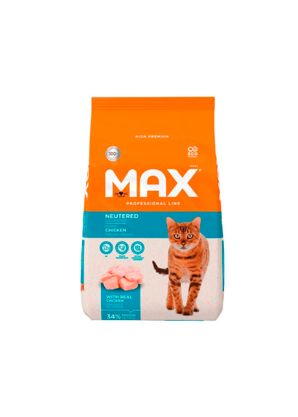 Max Cat Premium Especial Gatos Castrados Pollo