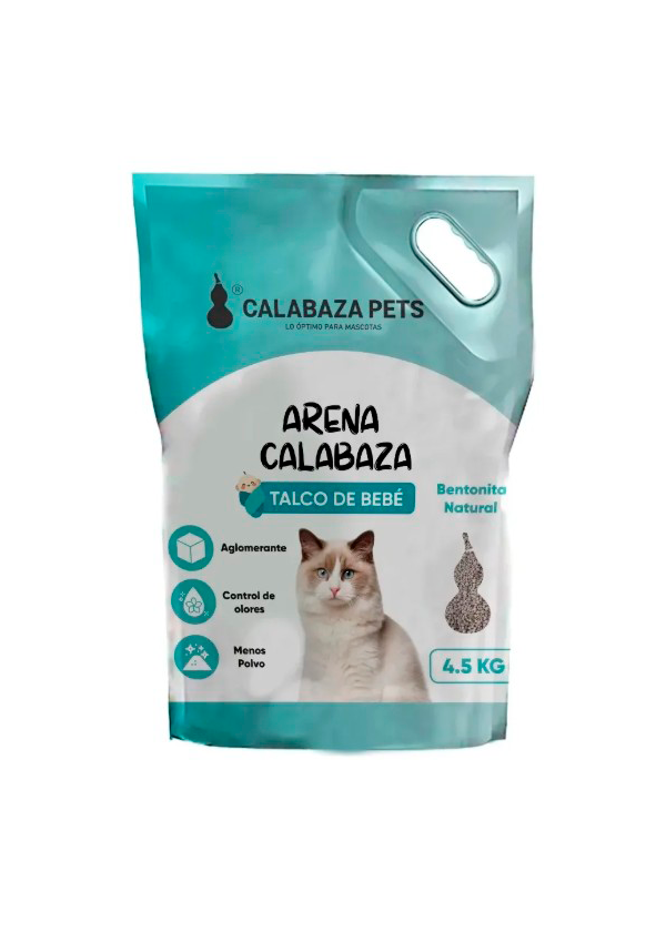 Arena Calabaza Para Gato Aroma Talco De Bebé