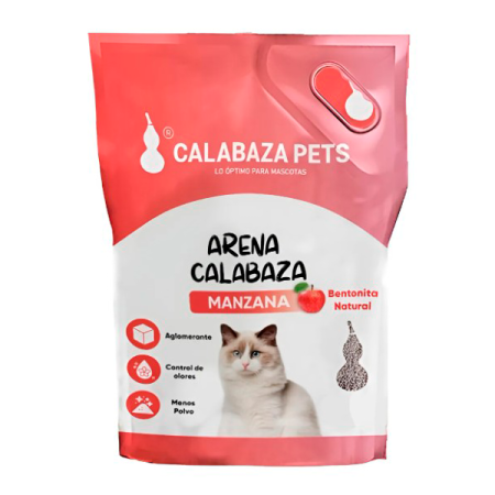 Arena Calabaza Para Gato Aroma Manzana