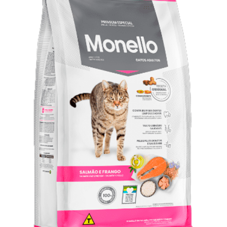 Monello Gato Adulto Salmón Atún y Pollo