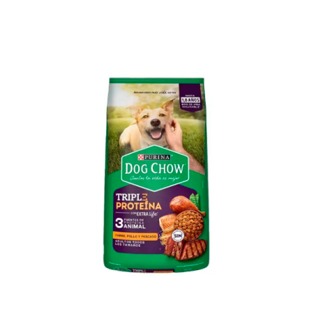 Dog Chow Purina Adultos Triple Proteína Con Extra Life